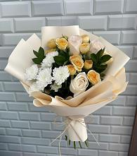 Букет цветов из:  Розы и Хризантемы в Нефедово