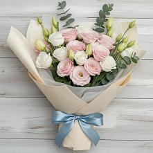 Букет цветов из:  Лизиантусы в Нефедово