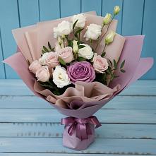 Букет цветов из:  Розы и Лизиантусы #REPLACE_PRED# Нефедово