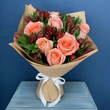 Букет цветов из:  Розы и Альстромерии #REPLACE_PRED# Нефедово