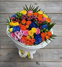 Букет цветов из:  Розы и Хризантемы в Нефедово