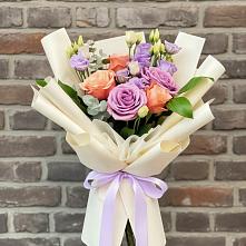 Букет цветов из:  Лизиантусы и Розы #REPLACE_PRED# Нефедово