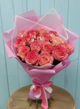 Букет 15 Розовых роз Равель в Нефедово