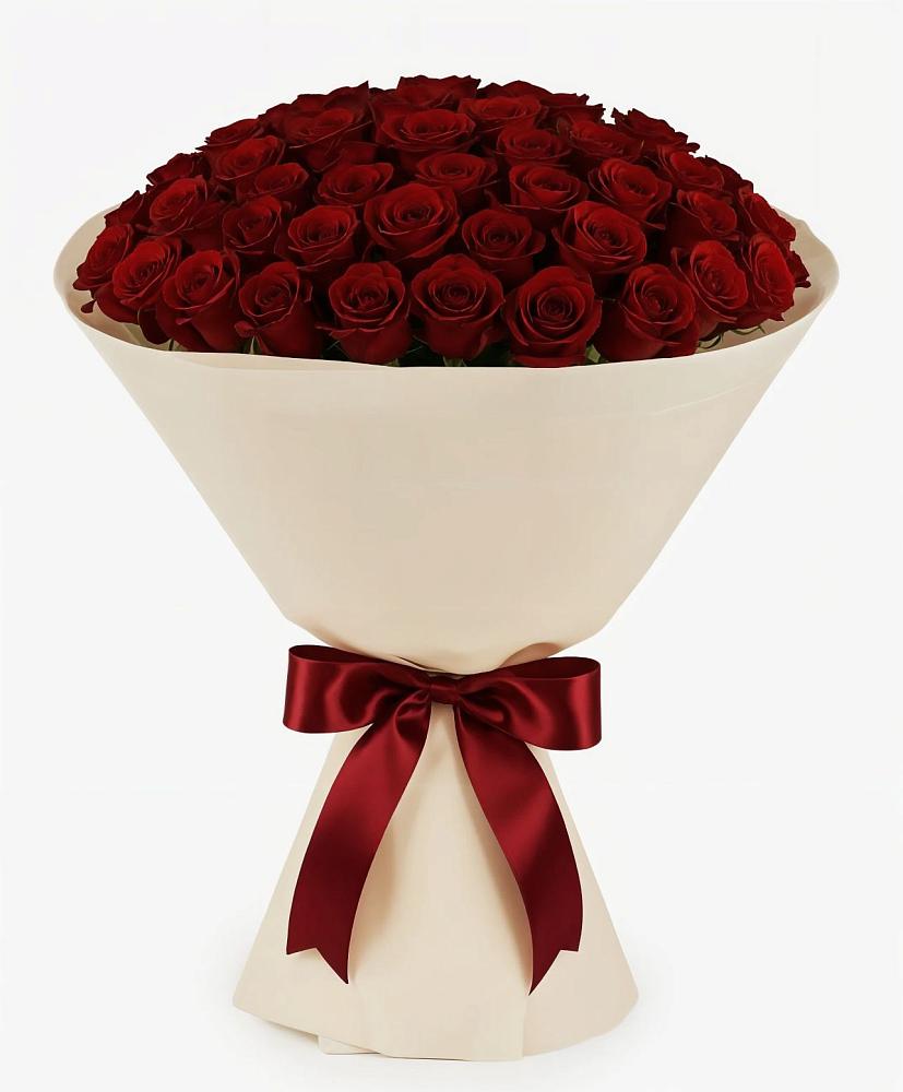 Букет 101 Бордовая роза Блэк Бакарра в Нефедово