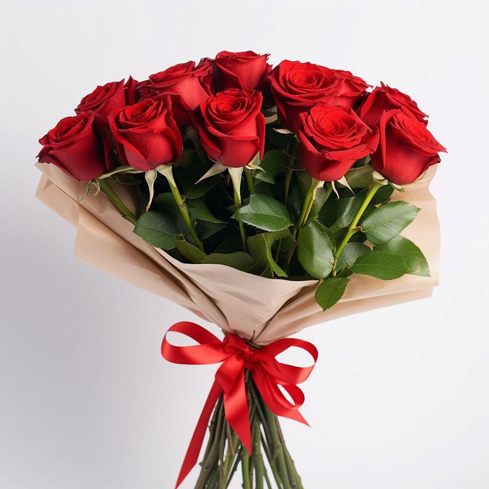 Букет 11 Красных роз Эдлесс Лав в Нефедово