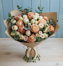 Букет цветов из:  Альстромерии и Розы в Нефедово