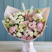 Букет цветов из:  Альстромерии и Розы в Нефедово