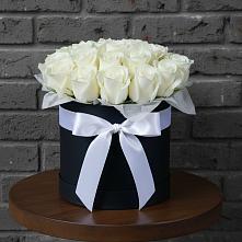 Цветочная композиция из Розы в шляпной коробке #REPLACE_PRED# Нефедово